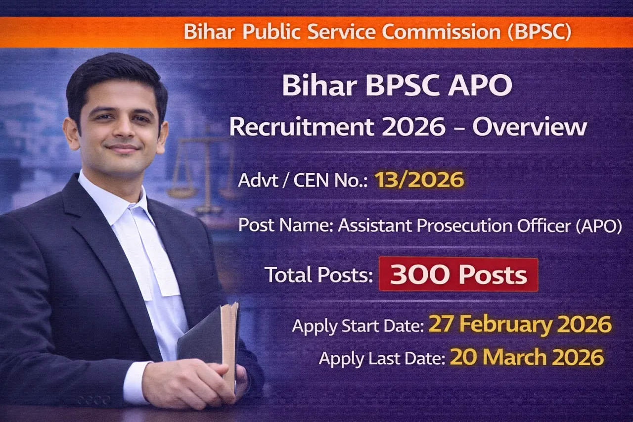 Bihar BPSC APO Recruitment 2026