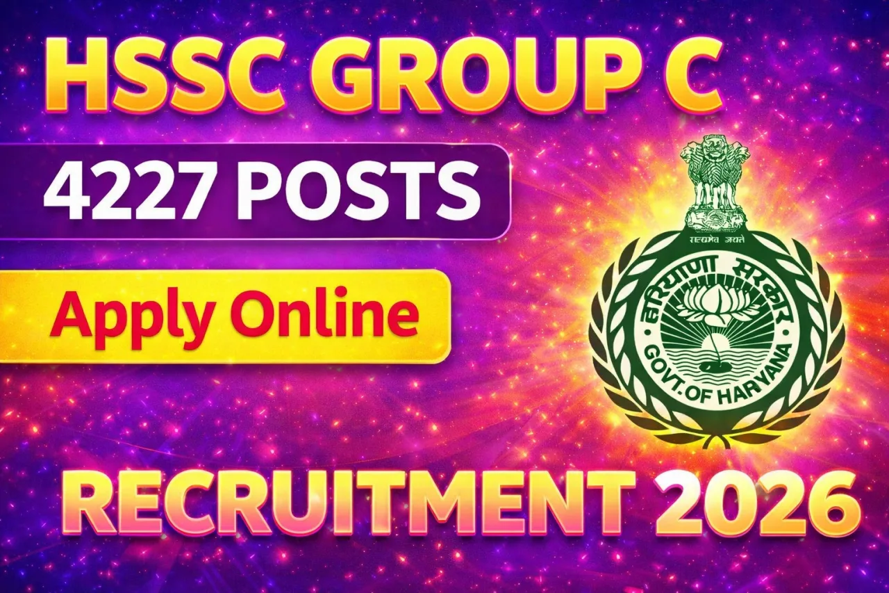 Haryana HSSC Group C Various Post Recruitment 2026