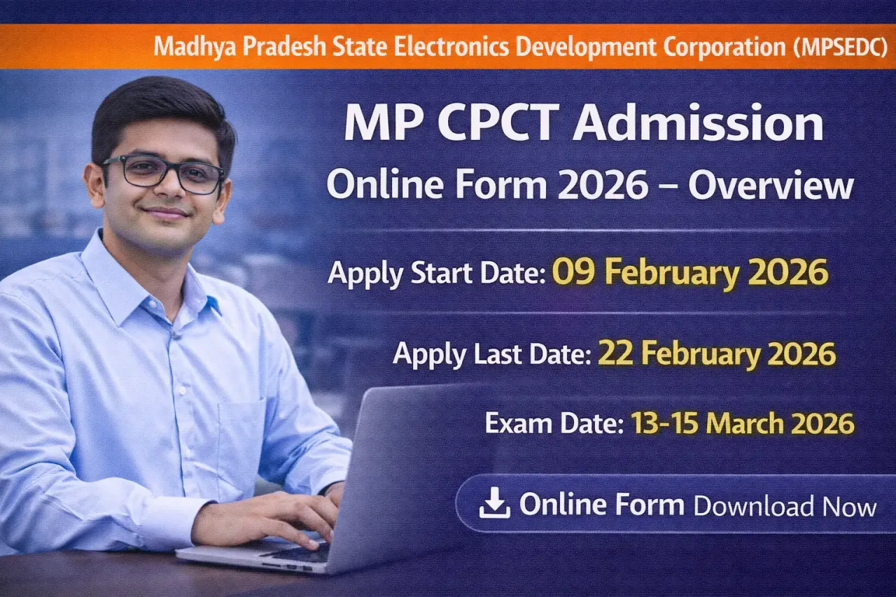 MP CPCT Admission Online Form 2026