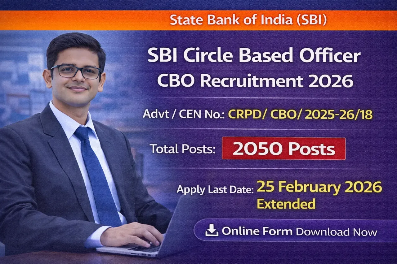 SBI Circle Based Officer CBO Admit Card 2026