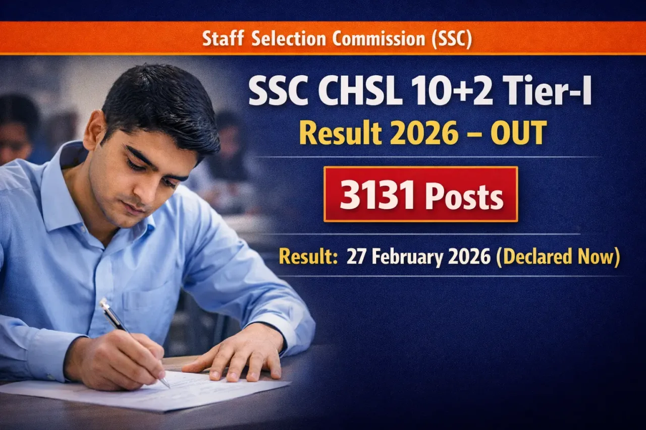 SSC CHSL Tier-I Marks / Score Card 2026 – Out