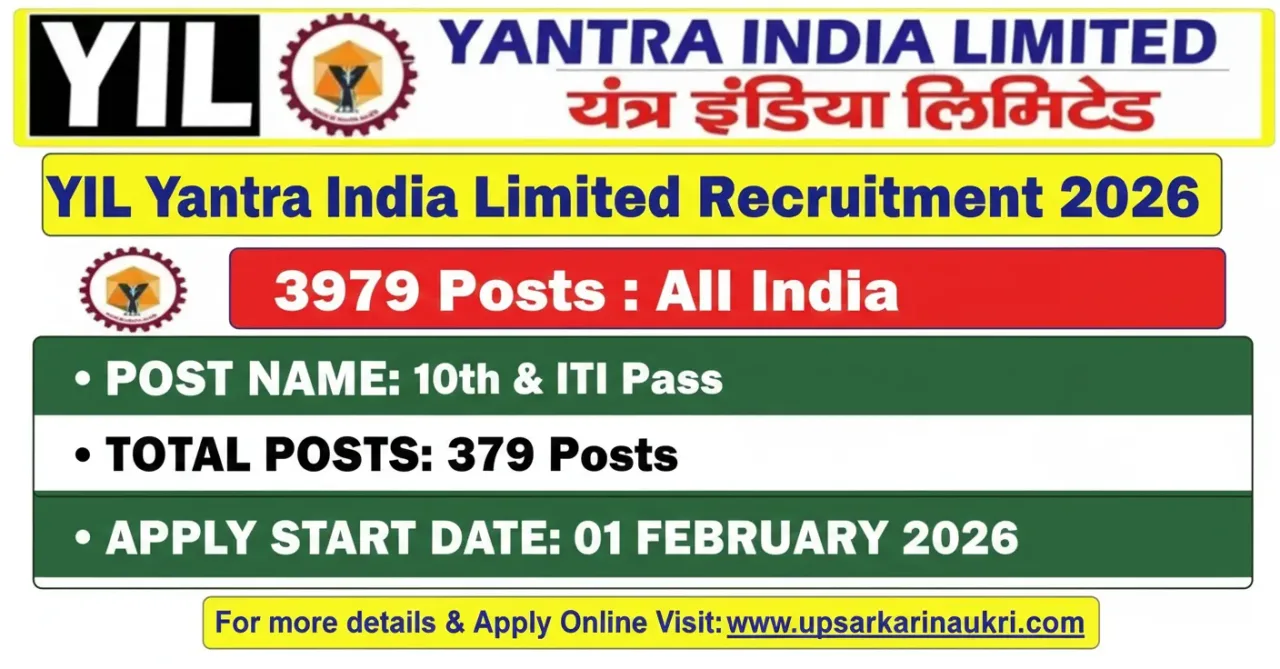 Yantra India Limited (YIL) Apprentice Recruitment 2026