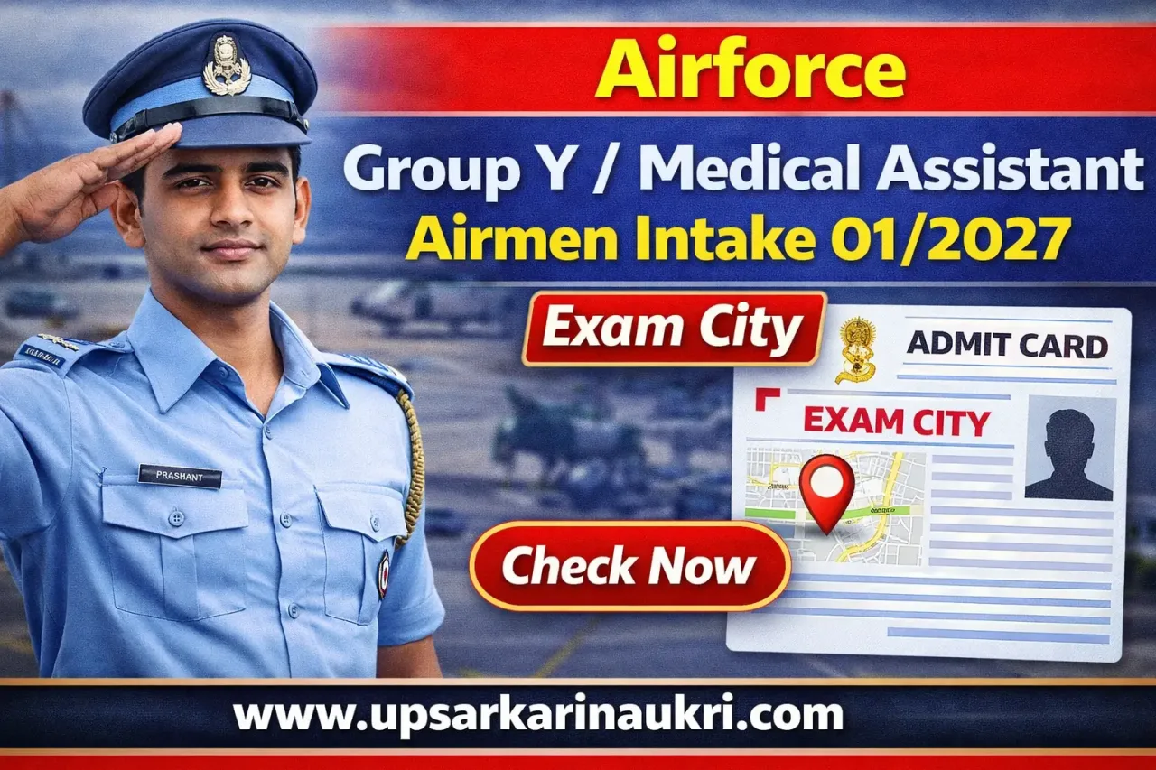 Airforce Group Y/ Medical Assistant Airmen Intake 01/2027 Exam City Details