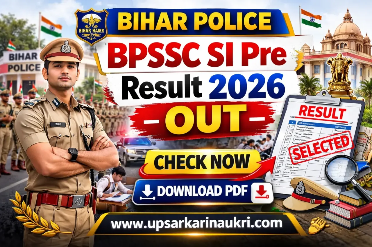 Bihar Police BPSSC SI Pre Result 2026 – Out
