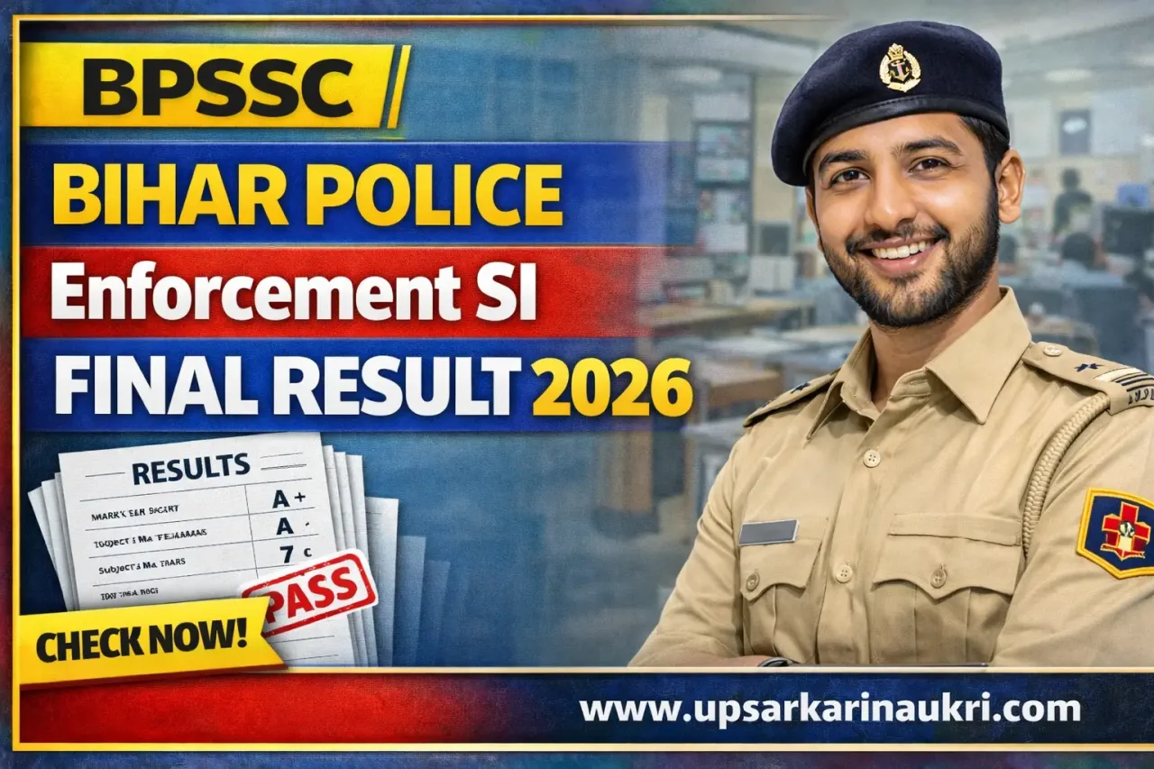 BPSSC Bihar Police Enforcement SI Final Result 2026 – Out