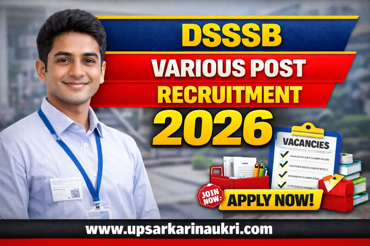 DSSSB Various Post Recruitment 2026