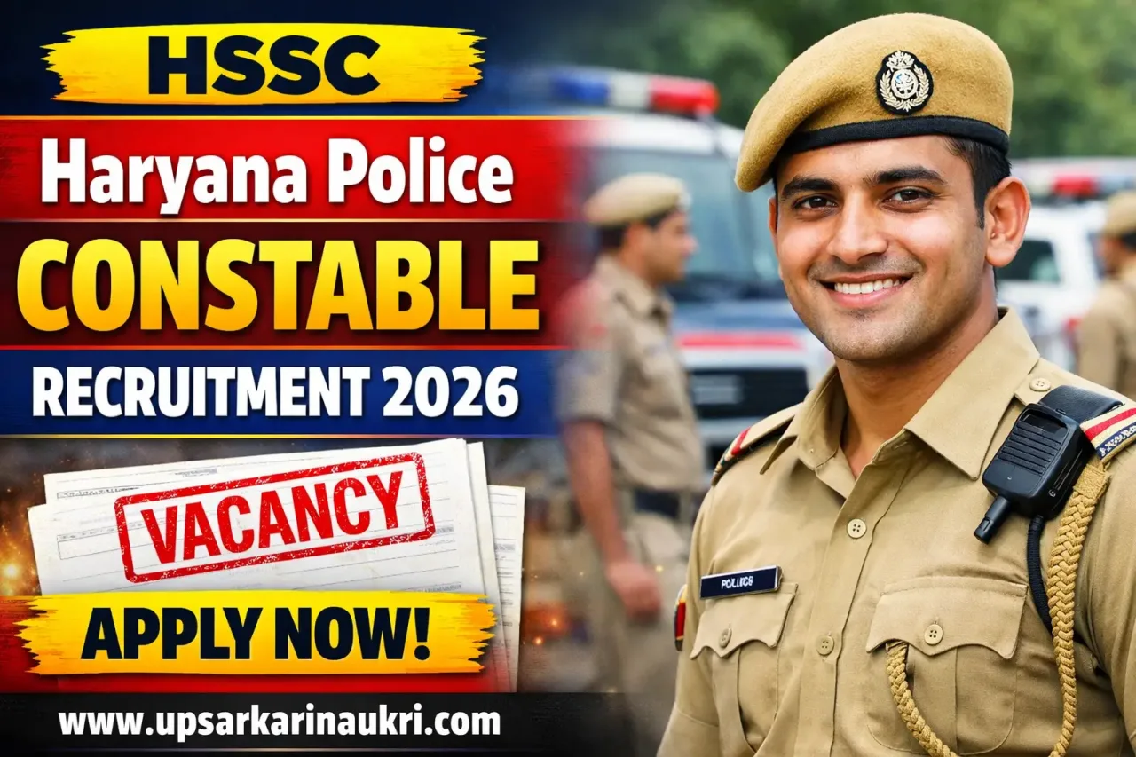 HSSC Haryana Police Constable Recruitment 2026