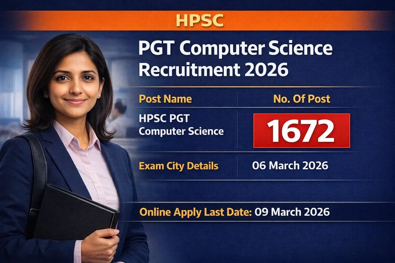 HPSC PGT Computer Science Recruitment 2026
