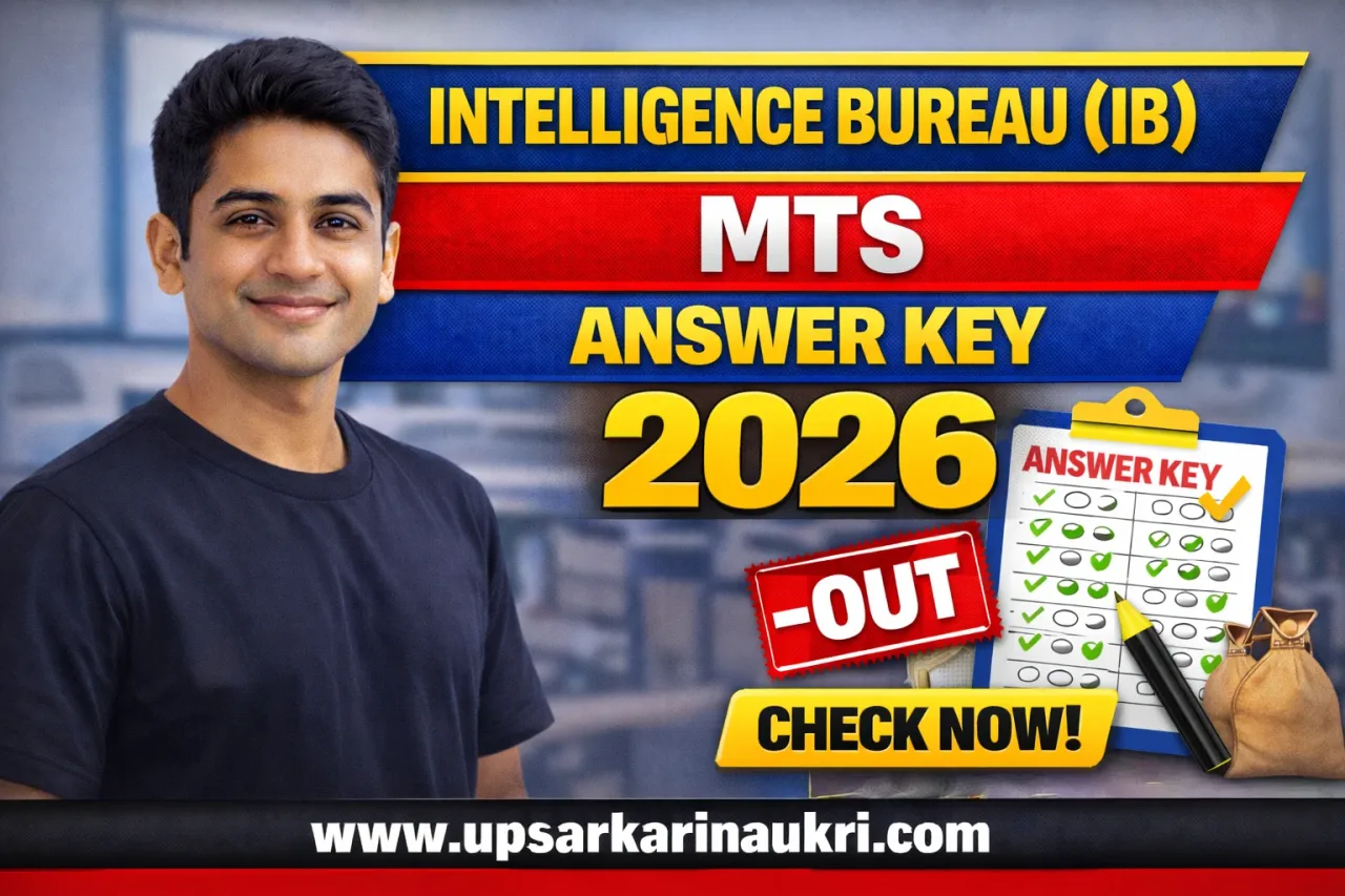 Intelligence Bureau (IB) MTS Answer Key 2026 – Out
