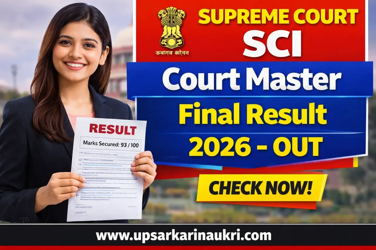 Supreme Court SCI Court Master Final Result 2026 – Out