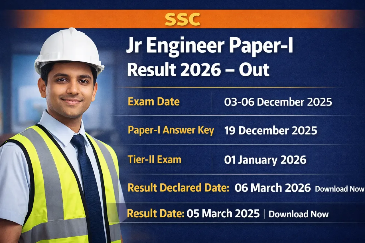SSC JE Engineer Tier-II Exam City Details 2026 – Out