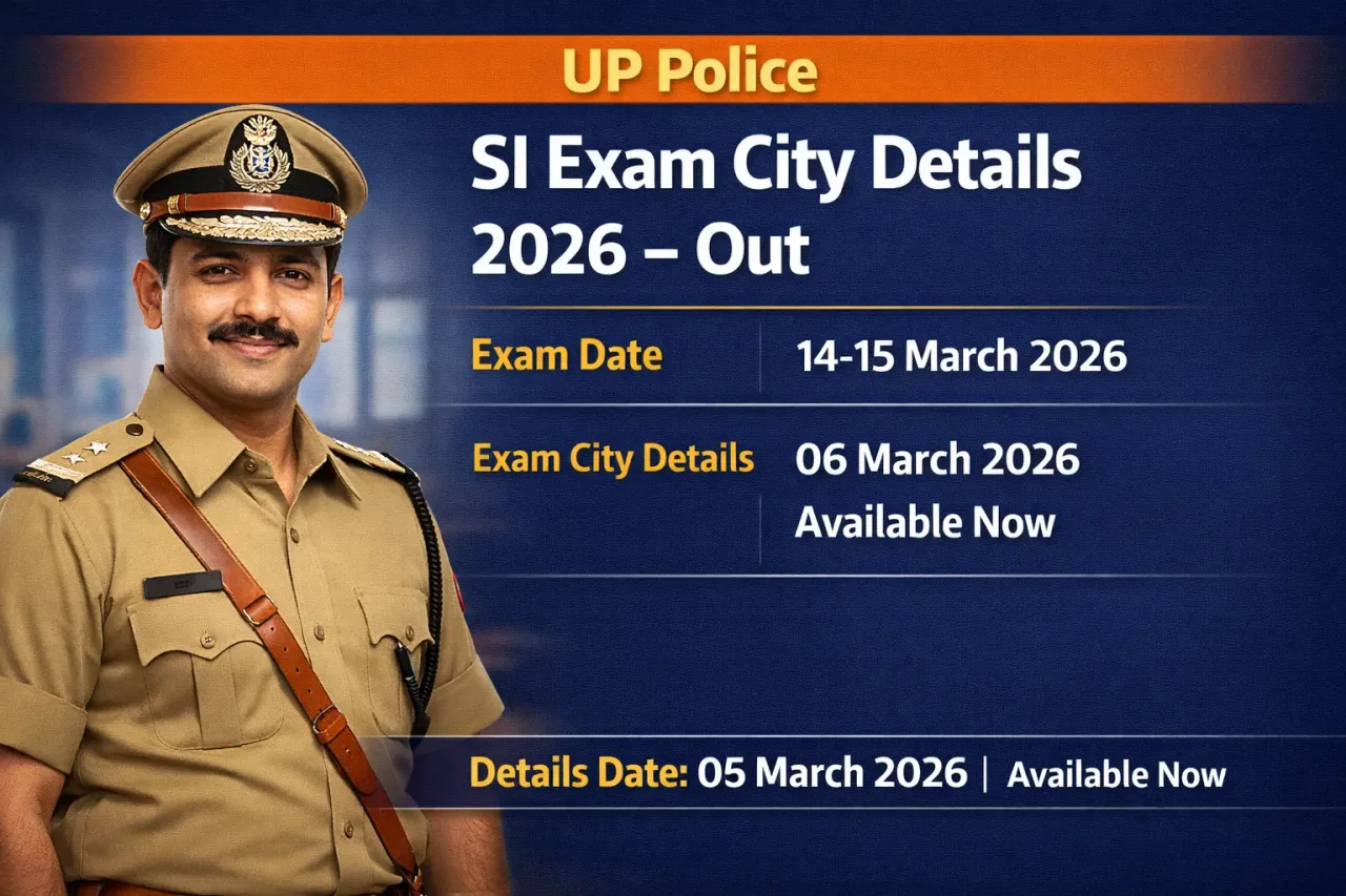 UP Police SI Answer Key 2026 – Soon