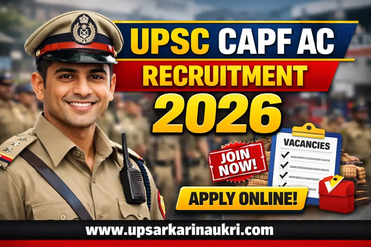 UPSC CAPF AC Recruitment 2026