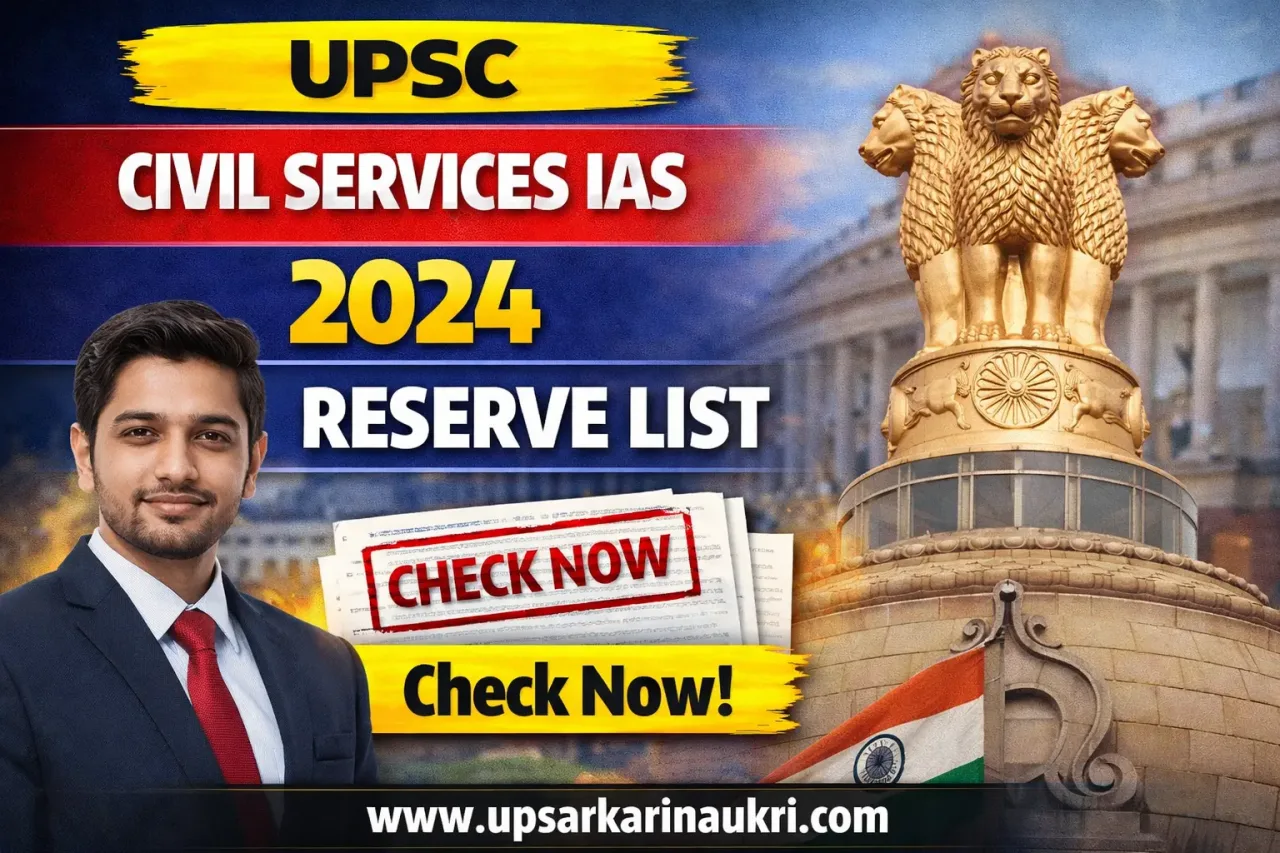 UPSC Civil Services IAS 2024 Reserve List – Updated