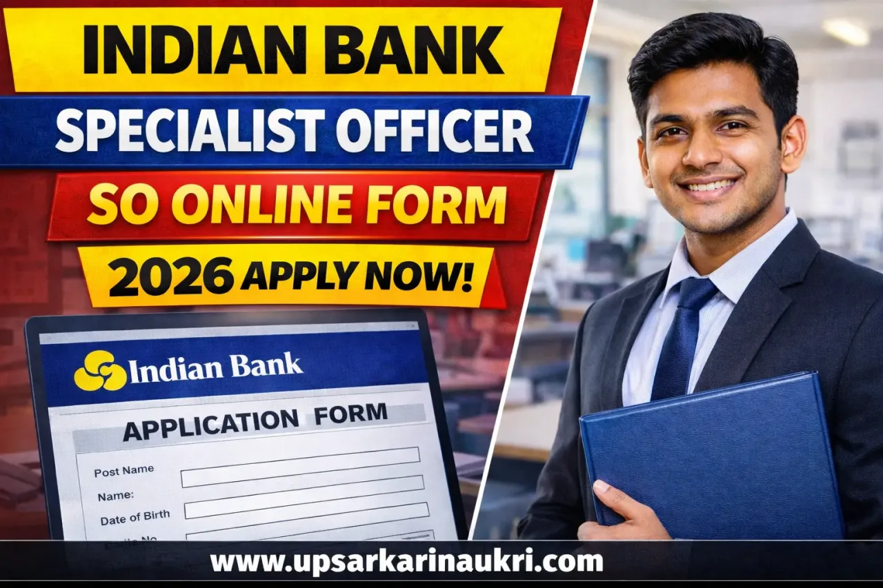 Indian Bank Specialist Officer SO Recruitment 2026