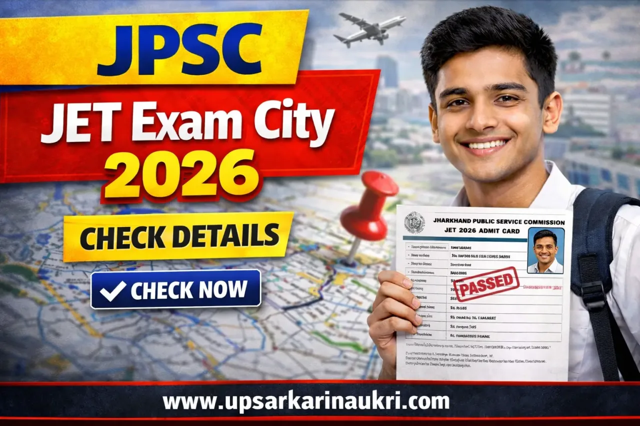 JPSC JET Exam City Details 2026