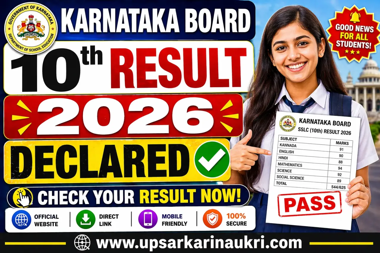 Karnataka Board 10th Result 2026 – Declared