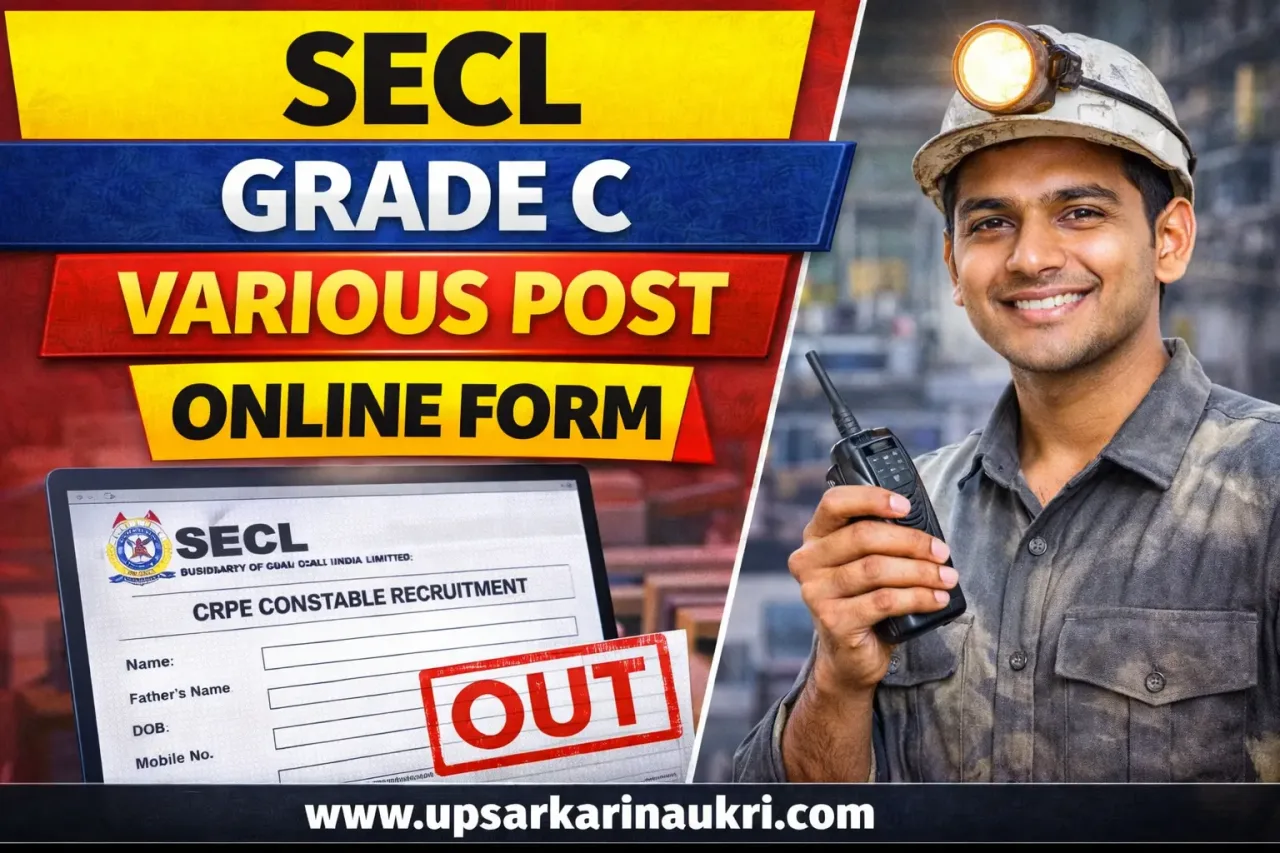 SECL Grade C Various Post Recruitment 2026