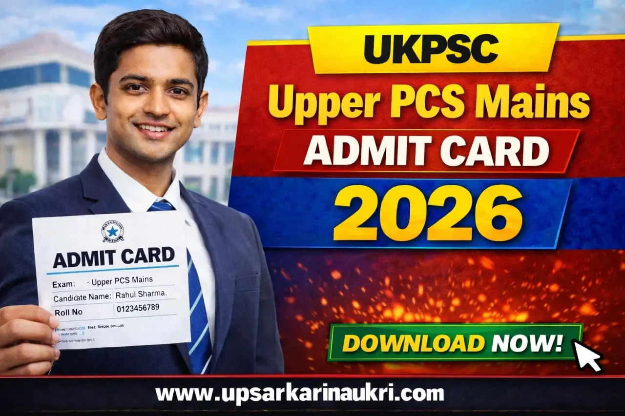 UKPSC Upper PCS Mains Admit Card 2026 – soon
