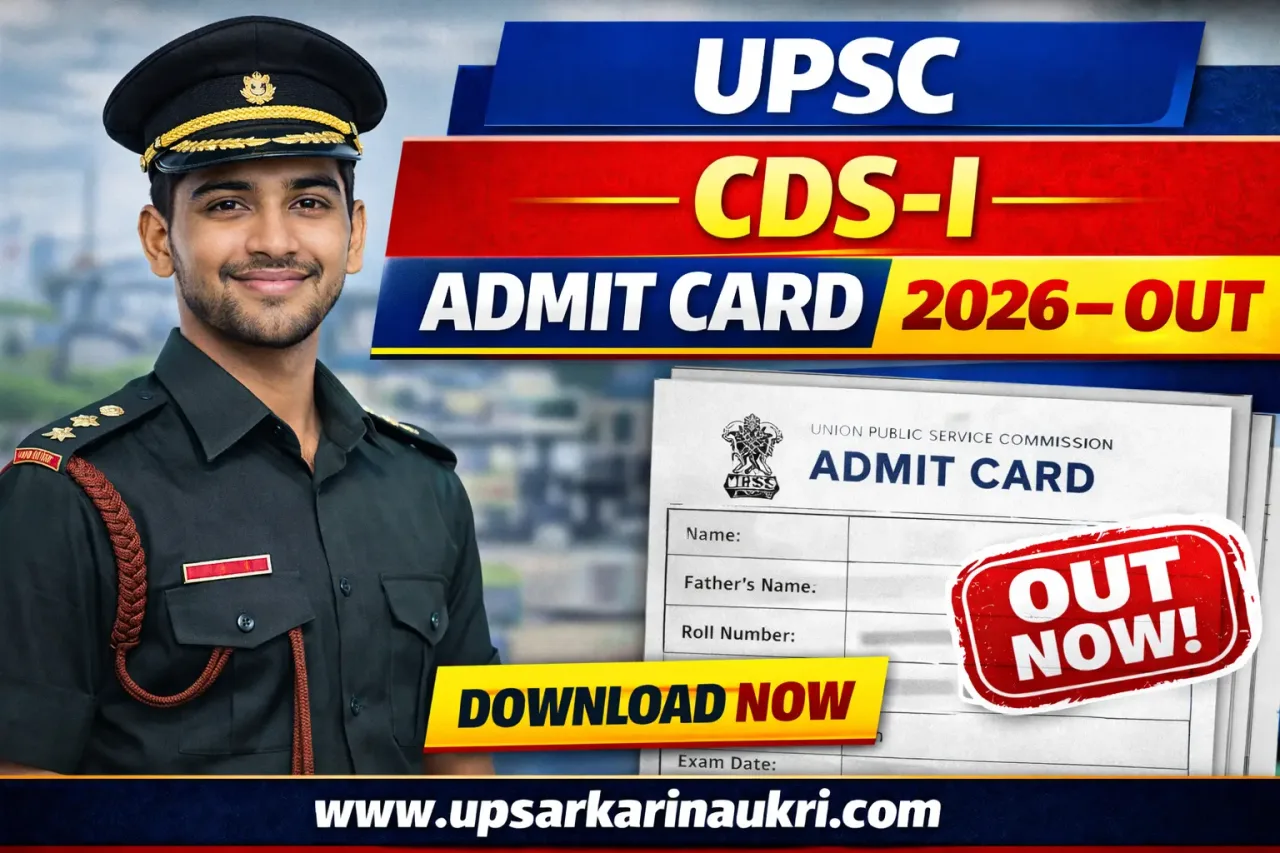 UPSC CDS-I Admit Card 2026 – Out