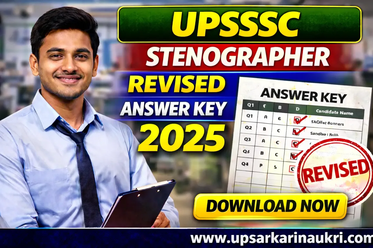 UPSSSC Stenographer Revised Answer Key 2025