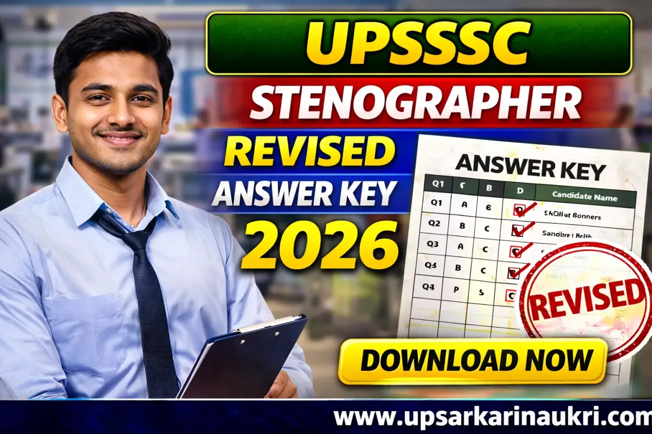 UPSSSC Stenographer Revised Answer Key 2026 – Out