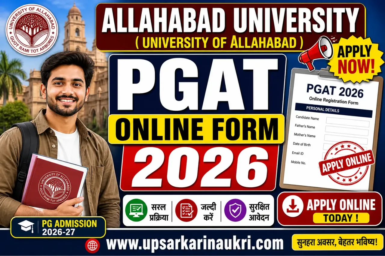 Allahabad University PGAT Online Form 2026
