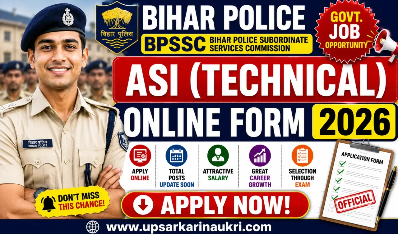 Bihar Police BPSSC ASI (Technical) Recruitment 2026
