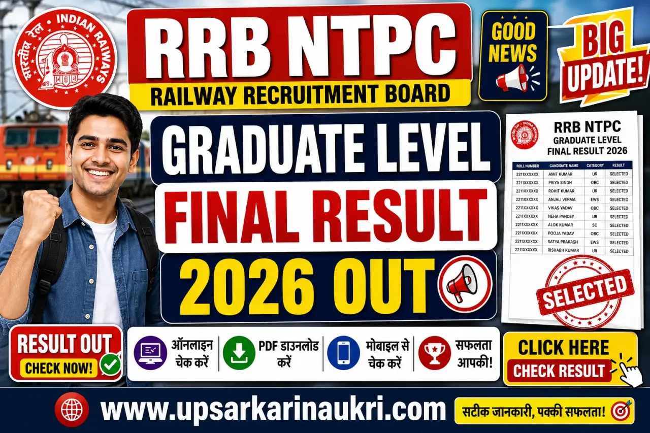 RRB NTPC Graduate Level Final Result 2026 – Out