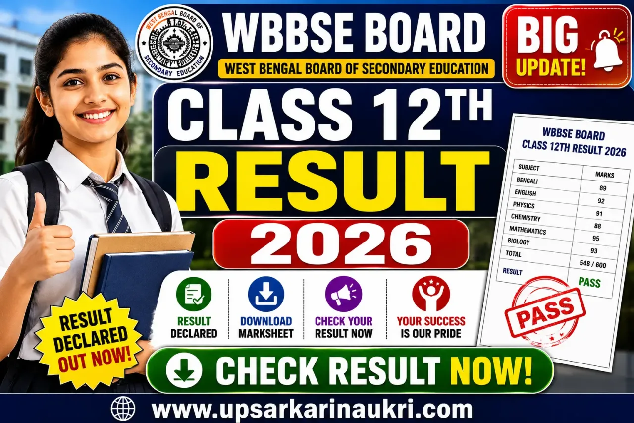 WBBSE Board Class 12th Result 2026 – Out