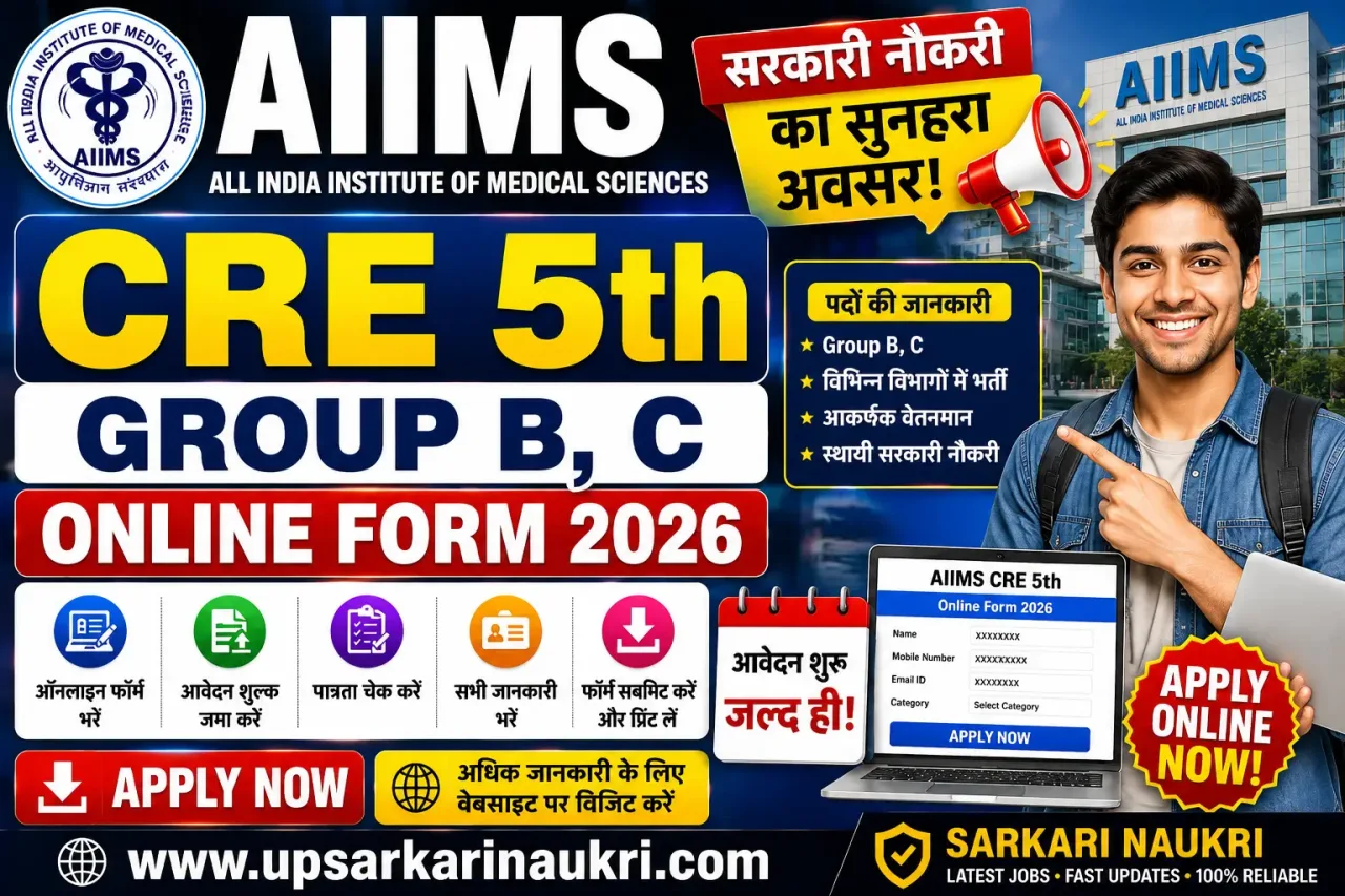 AIIMS CRE 5th Group B, C Recruitment 2026