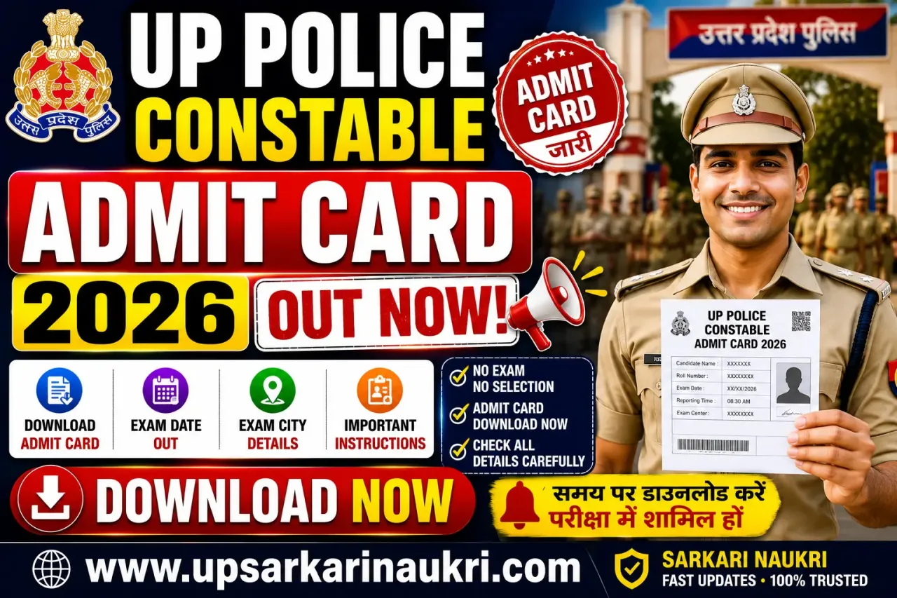 UP Police Constable Admit Card 2026 – Out